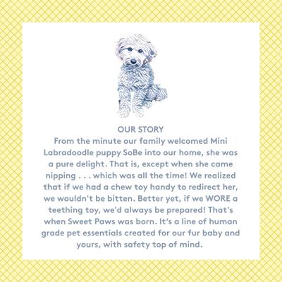 Show full view: Sweet Paws Silicone Teether Stack Dog Chew Toy, Azure, 4 count slide 9 of 11