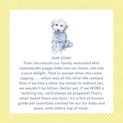 Show full view: Sweet Paws Silicone Teether Stack Dog Chew Toy, Blush Pink, 4 count slide 9 of 11