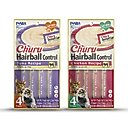 Inaba Churu Tuna Creamy Puree + Hairball Control Chicken Recipe Lickable Cat Treats