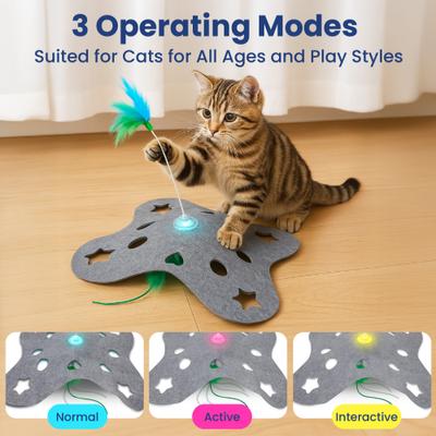 Show full view: PawsPik Tumbling 3-in-1 Hide & Seek Cat Toy slide 3 of 12