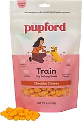 Pupford Cheddar Cheese Limited-Ingredient-Diet Adult Freeze-Dried Training Dog Treats, 5-oz bag