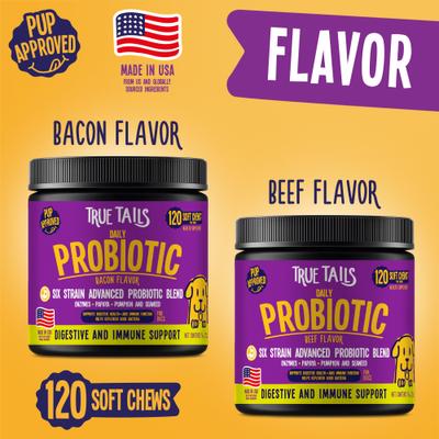 Show full view: True Tails Probiotic Beef Flavored Supplement for Dogs, 120 count slide 4 of 7