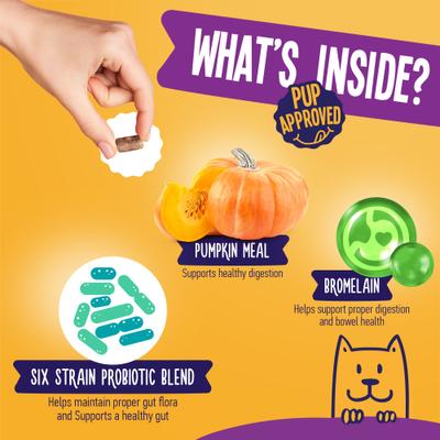 Show full view: True Tails No Poo Bacon Flavored Coprophagia Supplement for Dogs, 120 count slide 6 of 7