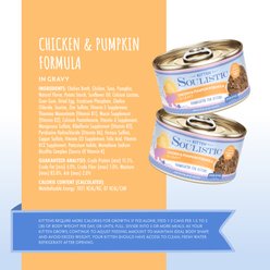 Soulistic Kitten Chicken & Pumpkin Formula in Gravy Wet Cat Food, 3-oz can, case of 12 slide 2 of 8