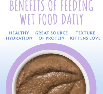 Show full view: Soulistic Kitten Tuna & Salmon Formula in Hydrating Purée Wet Cat Food, 3-oz can, case of 12 slide 6 of 11