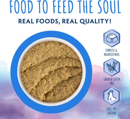 Show full view: Soulistic Paté Chicken Dinner in a Hydrating Purée Wet Cat Food, 5.5-oz can, case of 8 slide 4 of 11