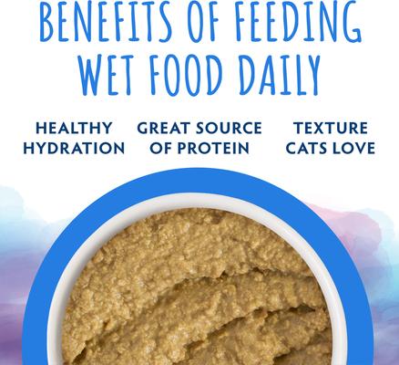 Show full view: Soulistic Paté Chicken Dinner in a Hydrating Purée Wet Cat Food, 2.8-oz can, case of 12 slide 6 of 11