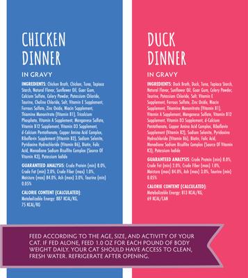 Show full view: Soulistic Moist & Tender Mystic Menu Variety Pack Wet Cat Food, 3-oz can, case of 12 slide 6 of 12