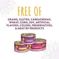 Soulistic Moist & Tender Chicken Dinner in Gravy Wet Cat Food, 3-oz can, case of 12 slide 2 of 8