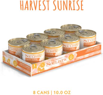 Show full view: Soulistic Originals Harvest Sunrise Chicken & Pumpkin Dinner in Gravy Wet Cat Food, 10-oz can, case of 8 slide 3 of 11