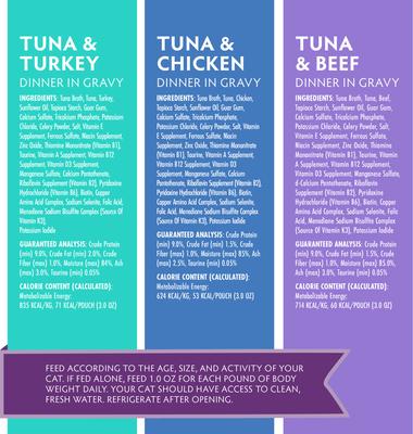 Show full view: Soulistic Moist & Tender Mindful Melodies Variety Pack Wet Cat Food, 3-oz pouch, case of 8 slide 5 of 12