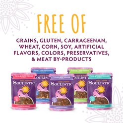 Soulistic Moist & Tender Tuna & Turkey Dinner in Gravy Wet Cat Food, 3-oz pouch, case of 8 slide 2 of 9