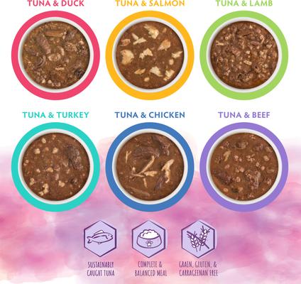 Show full view: Soulistic Moist & Tender Mindful Melodies Variety Pack Wet Cat Food, 3-oz pouch, case of 8 slide 6 of 12