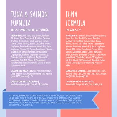 Show full view: Soulistic Kitten Kindred Kittens Variety Pack Wet Cat Food, 3-oz can, case of 12 slide 5 of 12