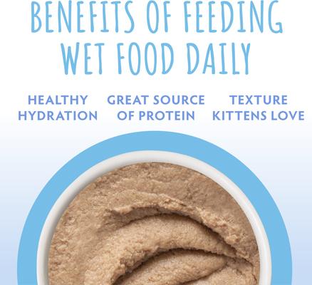 Show full view: Soulistic Kitten Chicken Breast Formula in Hydrating Purée Wet Cat Food, 3-oz can, case of 12 slide 6 of 11