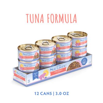 Show full view: Soulistic Kitten Tuna Formula in Gravy Wet Cat Food, 3-oz can, case of 12 slide 3 of 11