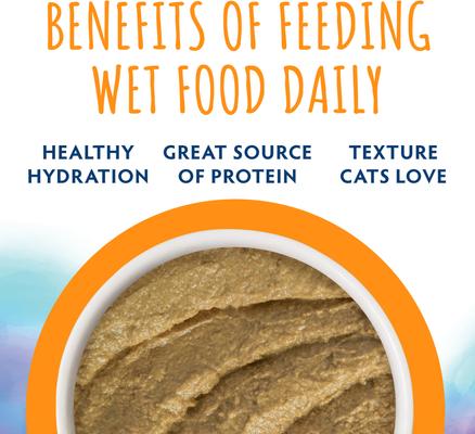 Show full view: Soulistic Paté Tuna & Salmon Dinner in a Hydrating Purée Wet Cat Food, 2.8-oz can, case of 12 slide 6 of 11