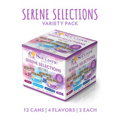 Show full view: Soulistic Originals Serene Selections Variety Pack Wet Cat Food, 3-oz can, case of 12 slide 3 of 12