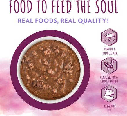 Show full view: Soulistic Moist & Tender Beef Dinner in Gravy Wet Cat Food, 5.5-oz can, case of 8 slide 4 of 11
