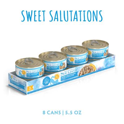 Show full view: Soulistic Originals Sweet Salutations Chicken & Tuna Dinner in Gravy Wet Cat Food, 5.5-oz can, case of 8 slide 3 of 10