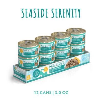 Show full view: Soulistic Originals Seaside Serenity Salmon & Tuna Dinner in Gravy Wet Cat Food, 3-oz can, case of 12 slide 3 of 11