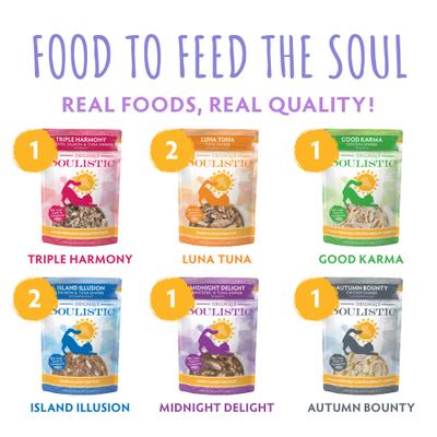 Show full view: Soulistic Originals Splendid Spread Variety Pack Wet Cat Food, 3-oz pouch, case of 8 slide 7 of 12