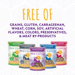 Soulistic Originals Midnight Delight Mackerel & Tuna Dinner in Gravy Wet Cat Food, 3-oz pouch, case of 8 slide 2 of 9