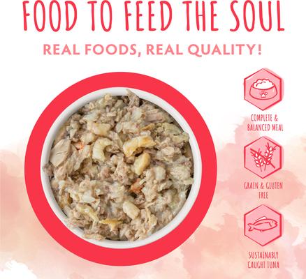 Show full view: Soulistic Originals Shrimply Divine Tuna & Shrimp Dinner in Gelée Wet Cat Food, 5.5-oz can, case of 8 slide 4 of 11