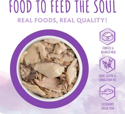 Show full view: Soulistic Originals Pure Bliss Tuna Whole Meat Dinner in Gravy Wet Cat Food, 5.5-oz can, case of 8 slide 4 of 11