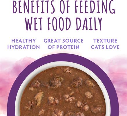 Show full view: Soulistic Moist & Tender Tuna & Beef Dinner in Gravy Wet Cat Food, 3-oz pouch, case of 8 slide 7 of 12