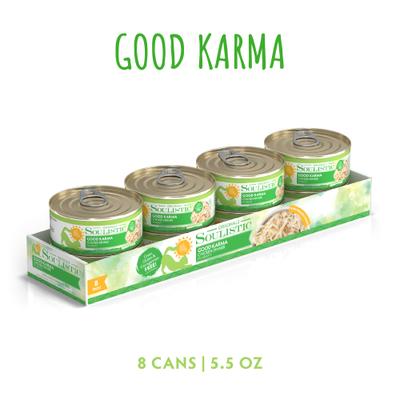 Show full view: Soulistic Originals Good Karma Chicken Dinner in Gravy Wet Cat Food, 5.5-oz can, case of 8 slide 3 of 11