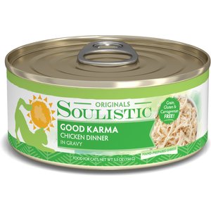 Soulistic Originals Good Karma Chicken Dinner in Gravy Wet Cat Food, 5.5-oz can, case of 8