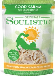 Soulistic Originals Good Karma Chicken Dinner in Gravy Wet Cat Food, 3-oz pouch, case of 8