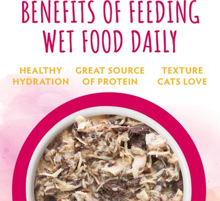 Show full view: Soulistic Originals Triple Harmony Chicken, Salmon, & Tuna Dinner in Gravy Wet Cat Food, 3-oz pouch, case of 8 slide 7 of 12