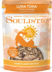 Soulistic Originals Luna Tuna Tuna Dinner in Pumpkin Soup Wet Cat Food, 3-oz pouch, case of 8 slide 1 of 9