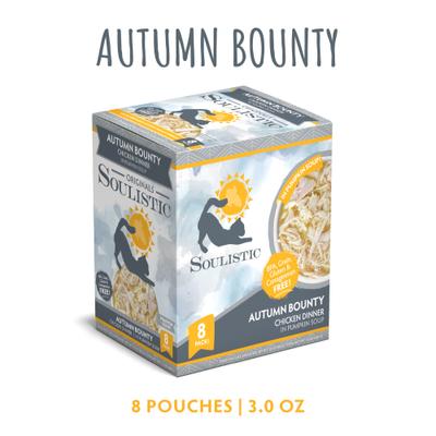 Show full view: Soulistic Originals Autumn Bounty Chicken Dinner in Pumpkin Soup Wet Cat Food, 3-oz pouch, case of 8 slide 3 of 12