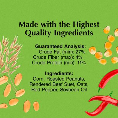 Show full view: C&S RTU Hot Pepper Delight Log Bird Food, 1-lb bag, 8 count slide 2 of 11