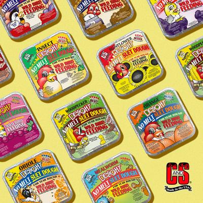 Show full view: C&S Sunflower Delight No Melt Suet Dough Bird Treats, 11.75-oz box, case of 12 slide 7 of 12