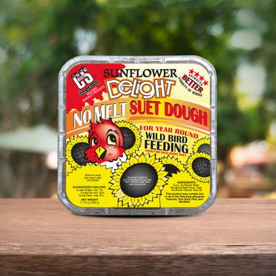 Show full view: C&S Sunflower Delight No Melt Suet Dough Bird Treats, 11.75-oz box, case of 12 slide 8 of 12
