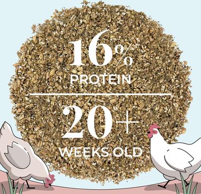 Show full view: Mile Four Organic 16% Protein Mash Layer Chicken & Duck Feed, 23-lb bag slide 8 of 10
