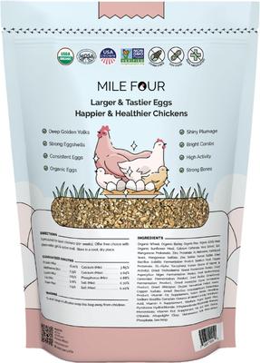 Show full view: Mile Four Organic 16% Protein Mash Layer Chicken & Duck Feed, 2-lb bag slide 2 of 10