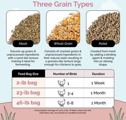 Show full view: Mile Four Organic 16% Protein Mash Layer Chicken & Duck Feed, 23-lb bag slide 7 of 10