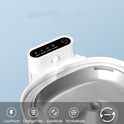 Show full view: HANAMYA Stainless Steel Dogs & Cats Water Fountain with Fountain Replacement Filters, White, 4 count, 2-L slide 3 of 6