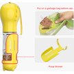 Show in main carousel: HANAMYA 3-in-1 Water Dispenser, Food Container & Waste Bag Holder Dog Travel Bottle, Yellow, 10-oz bottle slide 6 of 9