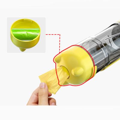 Show full view: HANAMYA 3-in-1 Water Dispenser, Food Container & Waste Bag Holder Dog Travel Bottle, Yellow, 10-oz bottle slide 7 of 9