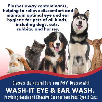 Show full view: Seal It Wash It Eye & Ear Wash for Dogs & Cats, 4-fl oz bottle slide 5 of 7