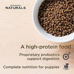 Diamond Naturals Small & Medium Breed Puppy Formula Dry Dog Food, 18-lb bag