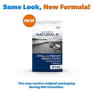 Diamond Naturals Small & Medium Breed Puppy Formula Dry Dog Food, 18-lb bag