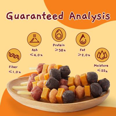 Show full view: Jungle Calling Cod, Chicken, Duck, Beef, Sweet Potato & Pumpkin Kabob Dog Treats, 10.6-oz bag slide 8 of 12