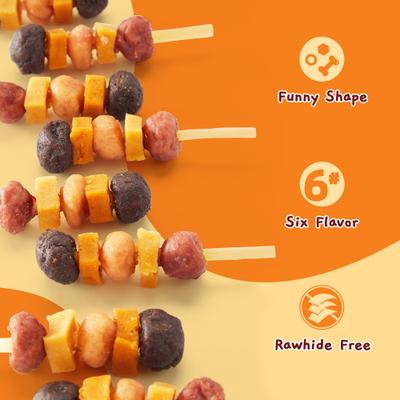 Show full view: Jungle Calling Cod, Chicken, Duck, Beef, Sweet Potato & Pumpkin Kabob Dog Treats, 10.6-oz bag slide 3 of 12